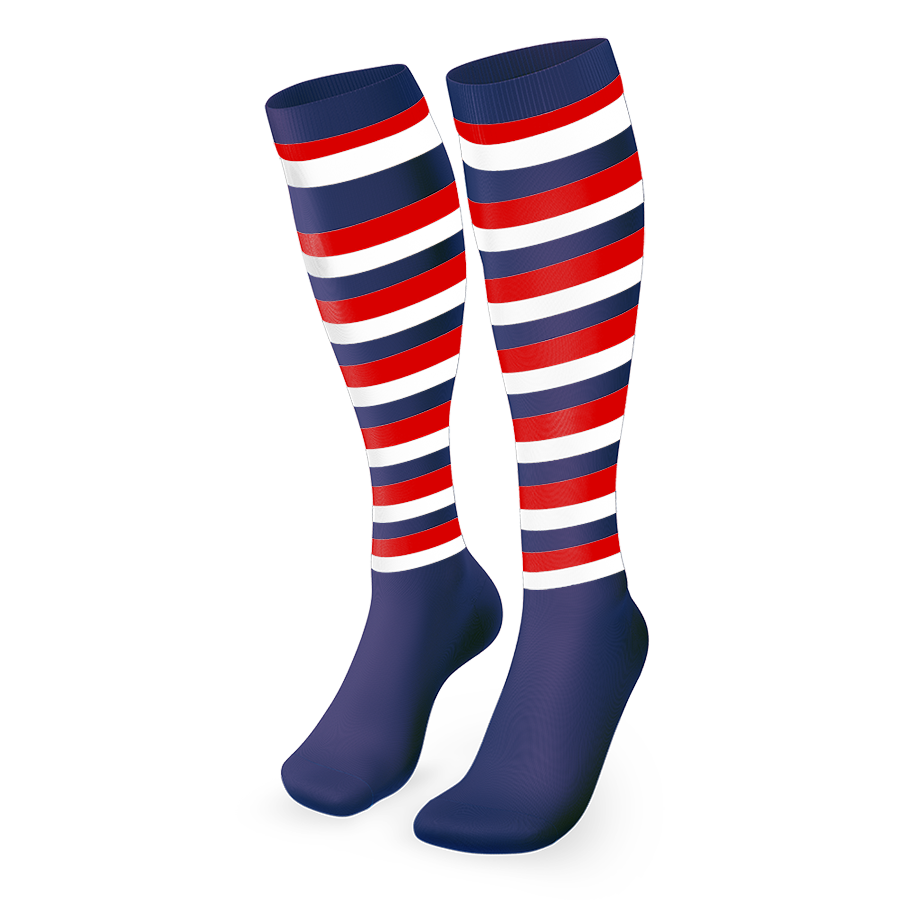 baby socks 5pk navy red white